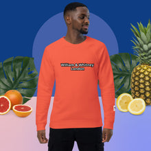 Load image into Gallery viewer, William &amp; Whitney London Unisex organic raglan sweatshirt
