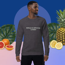 Load image into Gallery viewer, William &amp; Whitney London Unisex organic raglan sweatshirt
