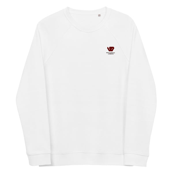 William & Whitney London Unisex organic raglan sweatshirt