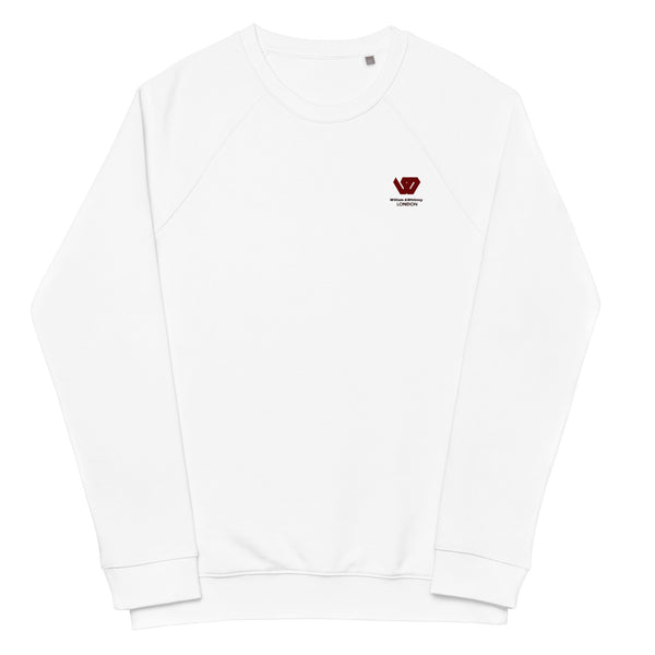 William & Whitney London Unisex organic raglan sweatshirt