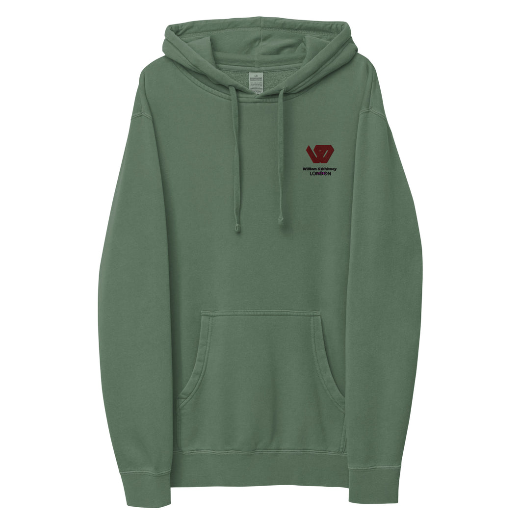 William & Whitney London Unisex pigment-dyed hoodie