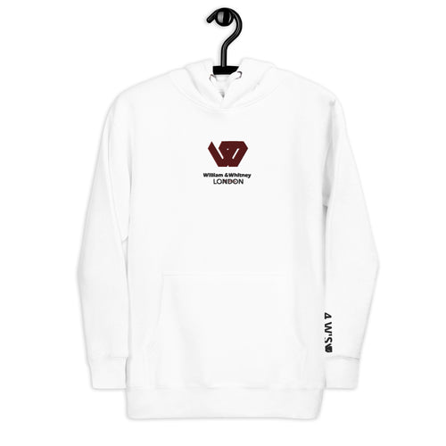 William & Whitney London white Unisex Hoodie