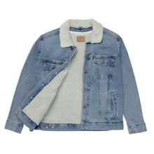 Load image into Gallery viewer, William &amp; Whitney London Unisex denim sherpa jacket

