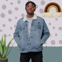 Load image into Gallery viewer, William &amp; Whitney London Unisex denim sherpa jacket
