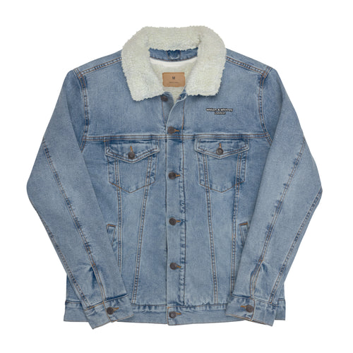 William & Whitney London Unisex denim sherpa jacket