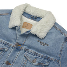 Load image into Gallery viewer, William &amp; Whitney London Unisex denim sherpa jacket
