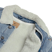 Load image into Gallery viewer, William &amp; Whitney London Unisex denim sherpa jacket
