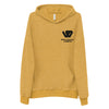 William & Whitney London Unisex sueded fleece hoodie