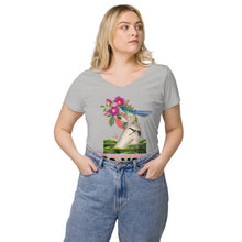 Load image into Gallery viewer, Women’s fitted v-neck t-shirt
