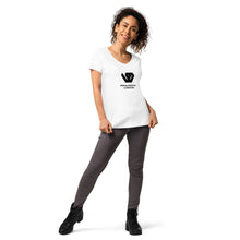 Load image into Gallery viewer, Women’s fitted v-neck t-shirt
