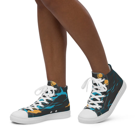 William & Whitney London Women’s high top canvas shoes