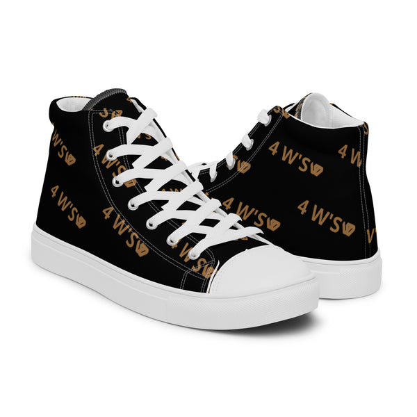 William & Whitney London Women’s high top canvas shoes